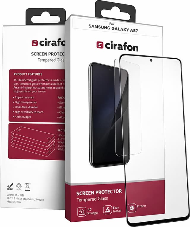 Cirafon Recycled Ultra-Wide (Double Tempered) Skärmskydd Samsung Galaxy A57