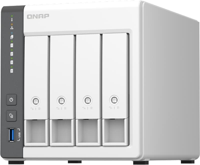 QNAP TS-433 NAS Tower Arm Cortex-A55 4 GB 0 TB QNAP QTS Vit