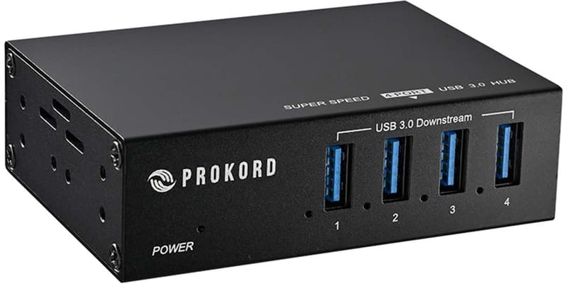 Prokord USB 3.0 Hub 4-Port Pro Metal