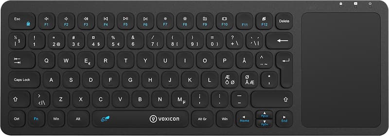 Voxicon Tangentbord Trådlös 255WL + Touch funktion Trådlös Sax Nordisk