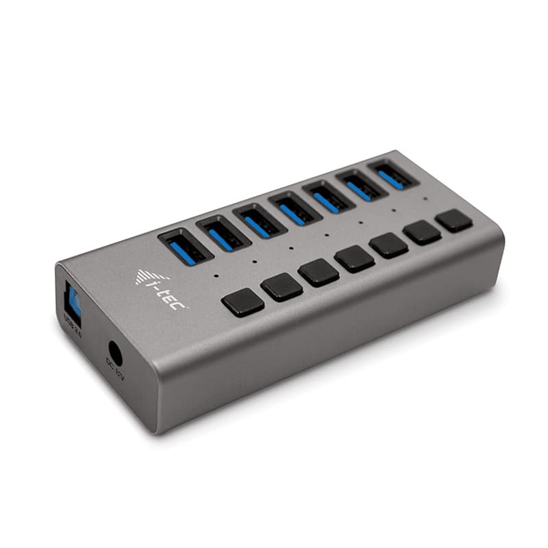 I-Tec USB 3.0 Charging HUB 7port 36W 1m Grå
