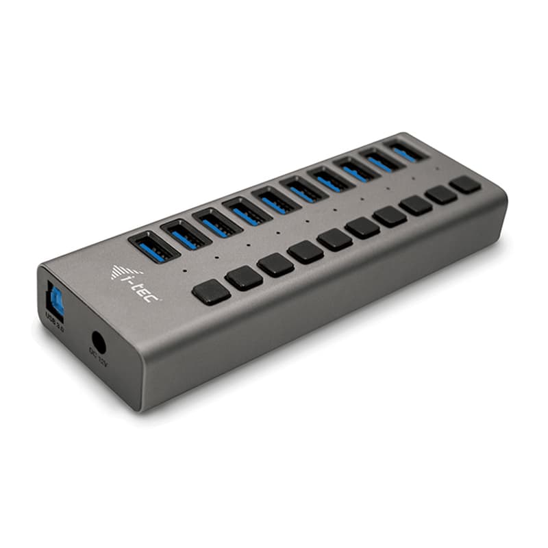 I-Tec USB 3.0 Charging HUB 10port 48W 1m Grå