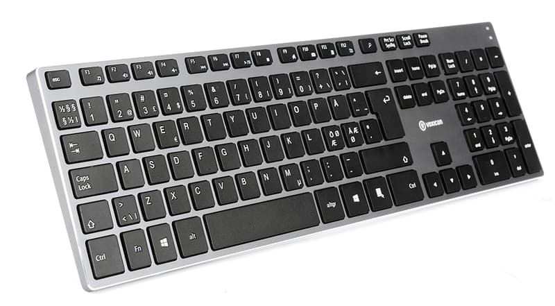 Voxicon 295 Trådlöst Metall Tangentbord Trådlös Nordisk
