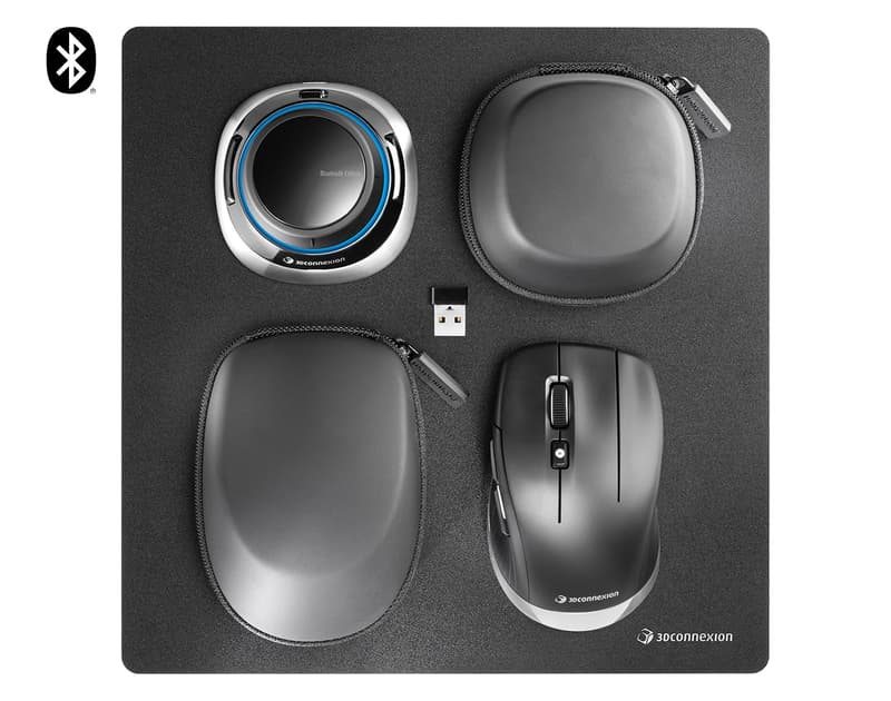 3DConnexion Spacemouse Wireless KIt 2 BT EDT RF Wireless + Bluetooth + USB-A Mus