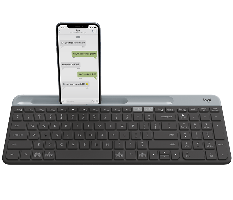 Logitech Slim Multi-Device K580 Trådlös Nordisk