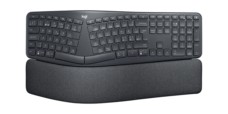 Logitech Ergo K860 For Business Trådlös Nordisk