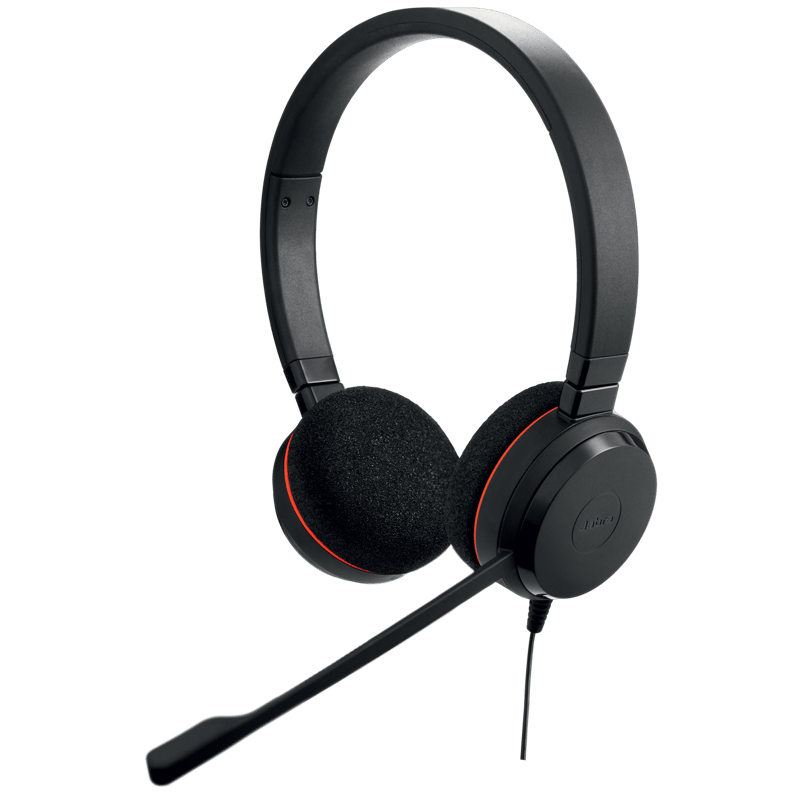 Jabra Evolve 20 Stereo USB-A, USB-C Microsoft Teams Svart