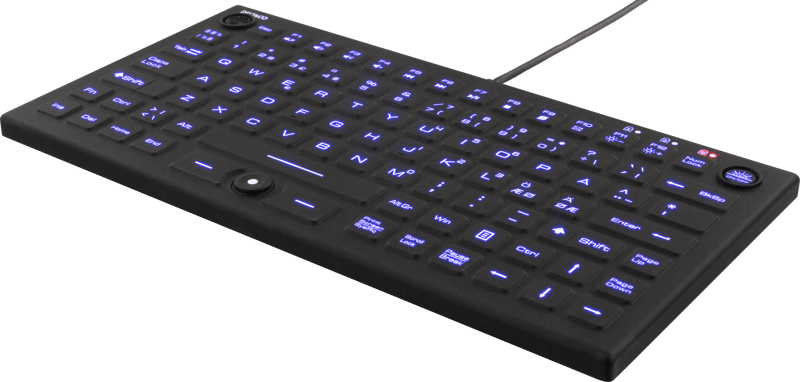 Deltaco TB-509 Mini Silikon Blue LED IP68 Kabel Nordisk