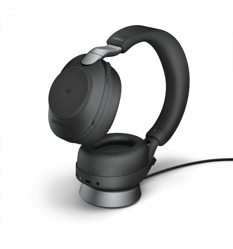 Jabra Evolve2 85  incl Charging Stand Stereo USB-C UC Svart
