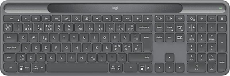 Logitech Signature K980 Solar+ For Business Trådlös Nordisk