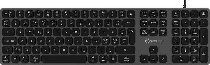 Voxicon Prime KEYBOARD PX1 Kabel Nordisk