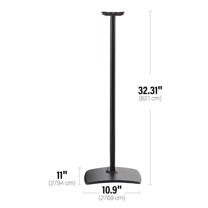 Sanus Floor Stand For Sonos Era300 Single Black