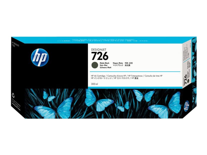 HP Bläck Matt Svart No.726 300ml