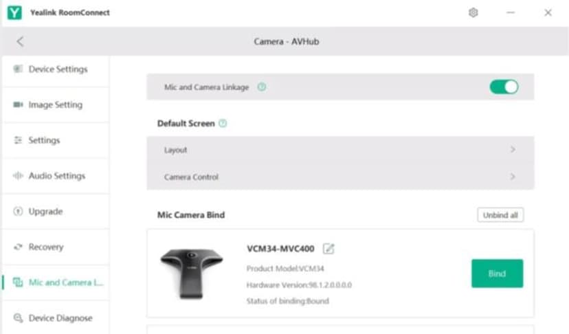 Yealink AvHub AV-Processor/Controler For Multi-Camera Setup