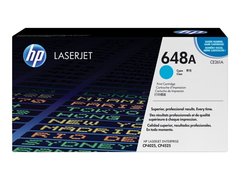 HP Toner Cyan 648A 11K - CE261A