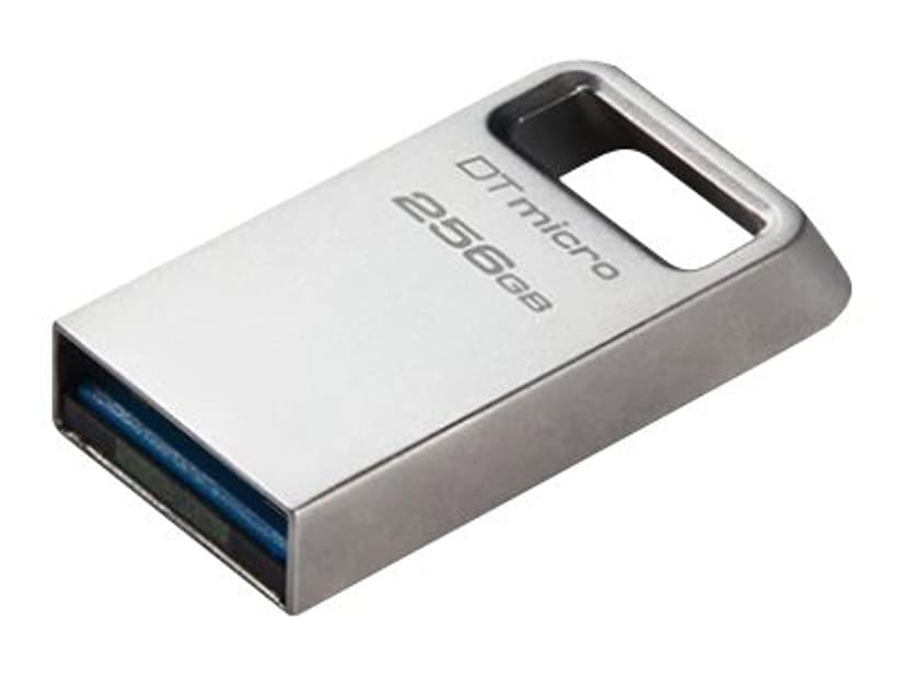 Kingston Technology DataTraveler Micro USB-sticka 256 GB USB Type-A 3.2 Gen 1 (3.1 Gen 1) Silver 256GB USB Type-A Silver