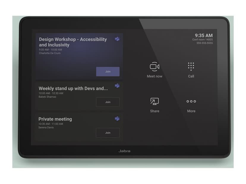 Jabra PanaCast 50 Svart MS Teams Med Touch Kontrollpanel
