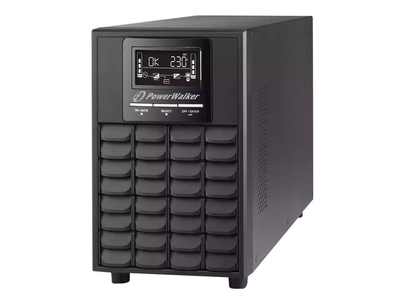 Powerwalker VFI 1500 CG PF1 uforstyrrbar strømforsyning (UPS) Dobbeltkonvertering (Online) 1,5 kVA 1500 W 4 AC-utganger