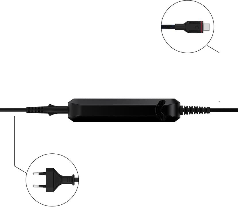 Unisynk USB-C Laptop 100W Svart 3m