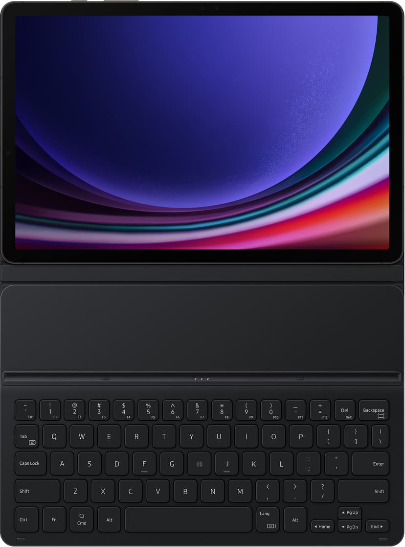Samsung Book Cover Keyboard Slim Pohjoismainen Musta