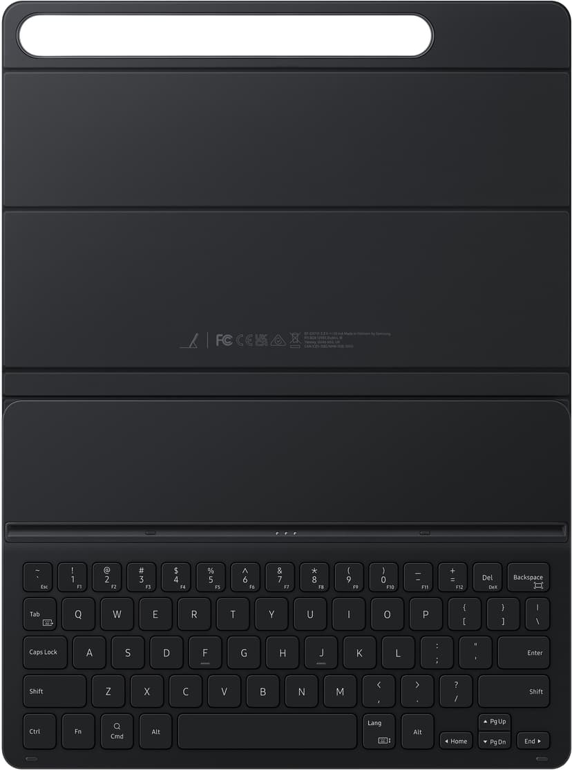 Samsung Book Cover Keyboard Slim Pohjoismainen Musta
