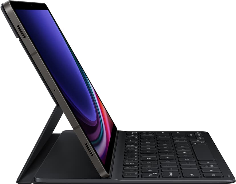 Samsung Book Cover Keyboard Slim Pohjoismainen Musta
