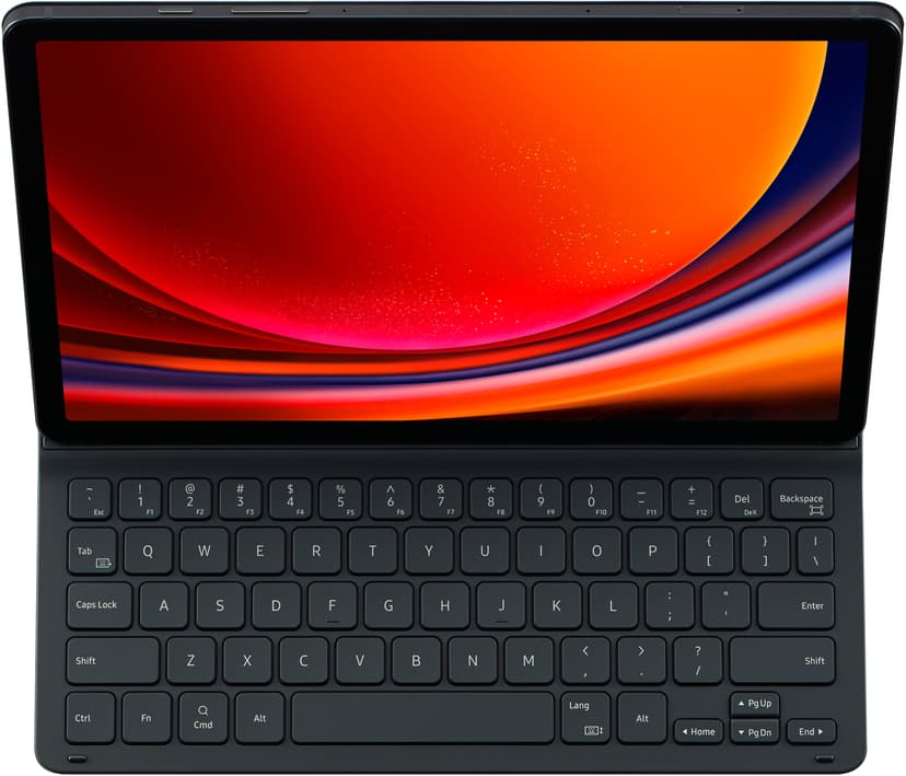 Samsung Book Cover Keyboard Slim Pohjoismainen Musta