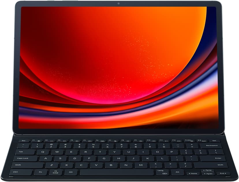 Samsung Book Cover Keyboard Slim Pohjoismainen Musta