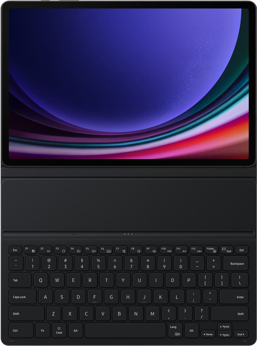Samsung Book Cover Keyboard Slim Pohjoismainen Musta