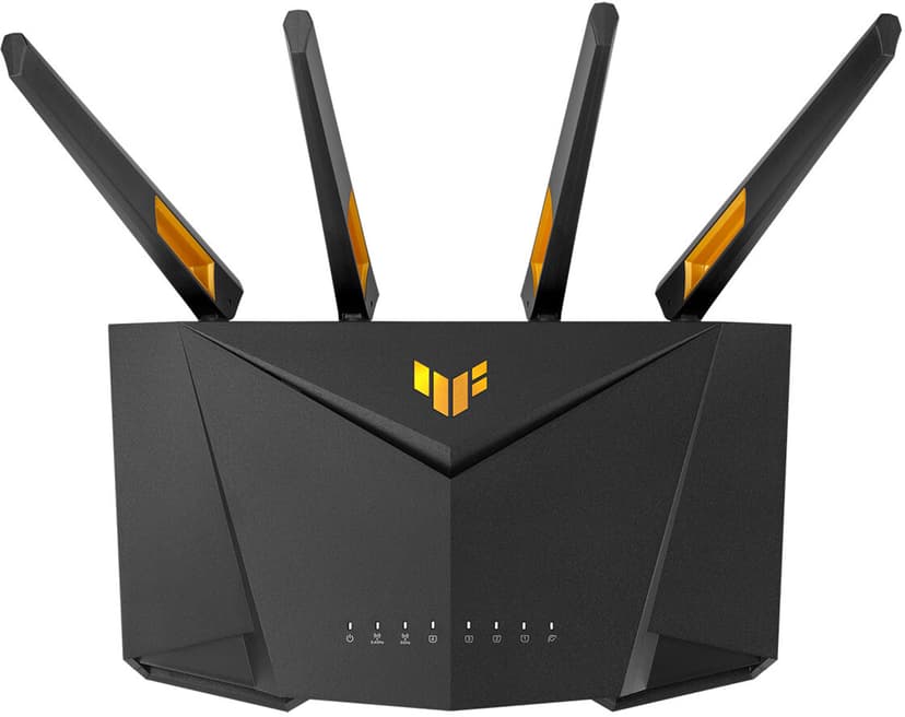 ASUS TUF Gaming AX3000 V2 langaton reititin Gigabitti Ethernet Kaksitaajuus (2,4 GHz/5 GHz) Musta, Oranssi