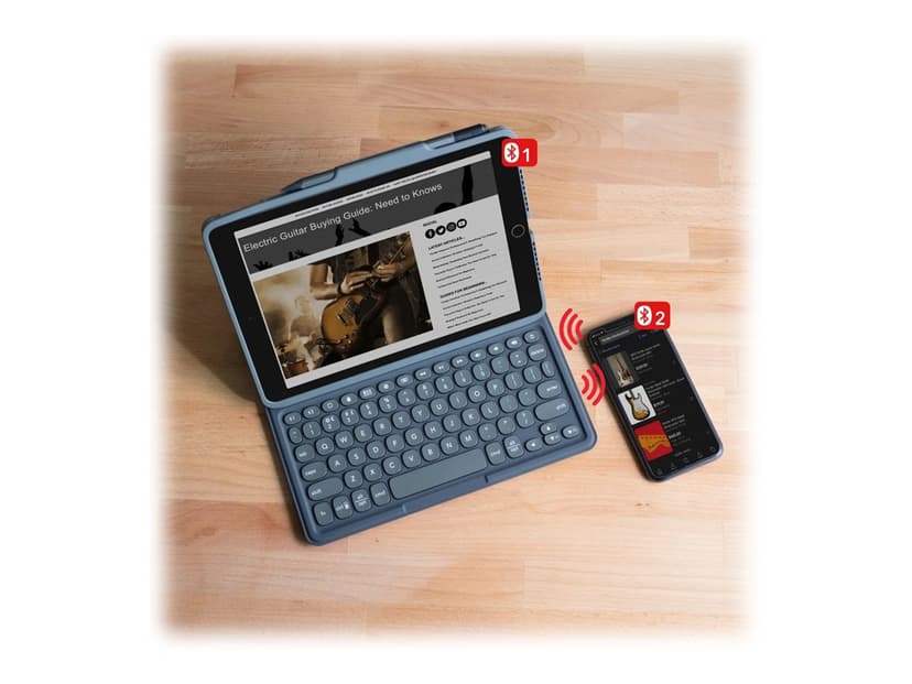 Zagg Keyboard Pro Keys iPad 10.2" 7th gen, iPad 10.2" 8th gen, iPad 10.2" 9th gen Nordisk Grå, Sort