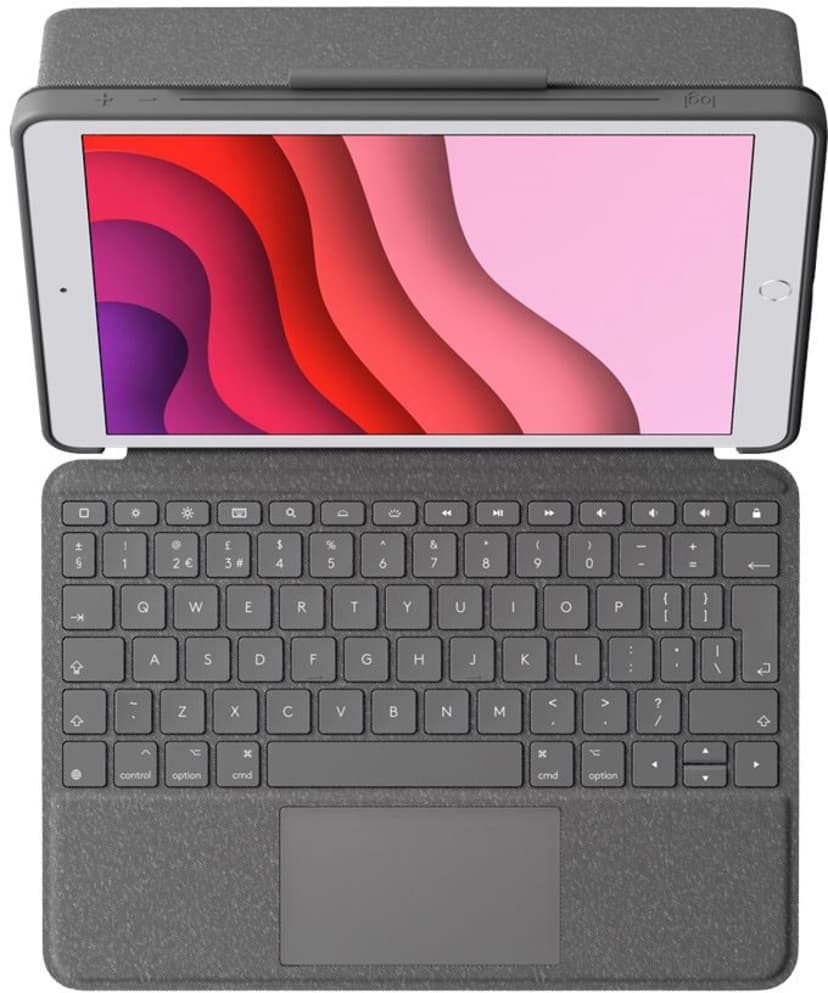 Logitech Combo Touch iPad 10.2" 7th gen, iPad 10.2" 8th gen, iPad 10.2" 9th gen Nordisk Grafit