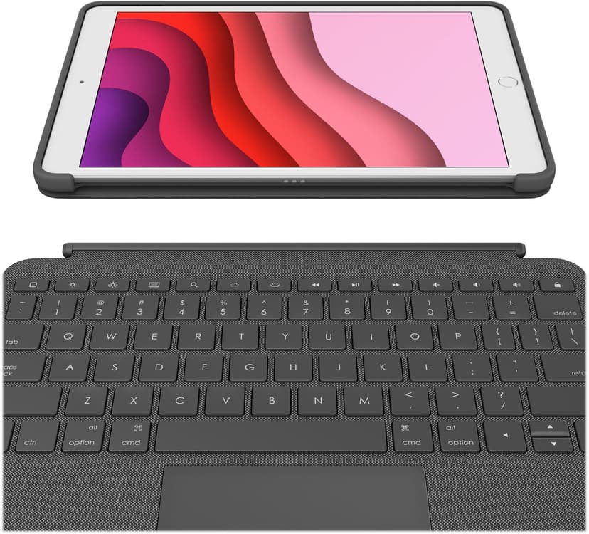 Logitech Combo Touch iPad 10.2" 7th gen, iPad 10.2" 8th gen, iPad 10.2" 9th gen Nordisk Grafit