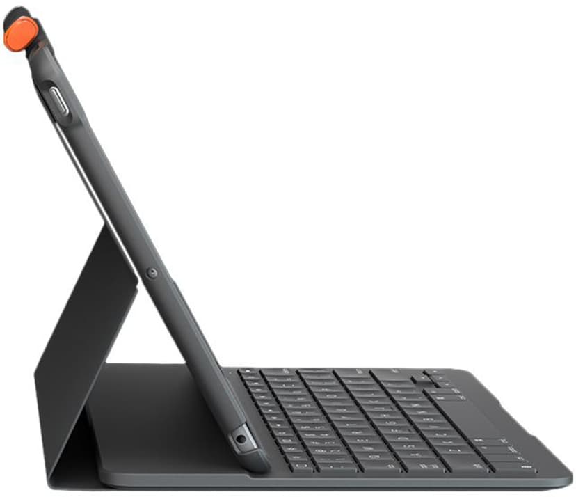 Logitech Slim Folio iPad 10.2" 7th gen, iPad 10.2" 8th gen, iPad 10.2" 9th gen Dansk, Nordisk, Norsk, Svensk, Finsk Grafitt