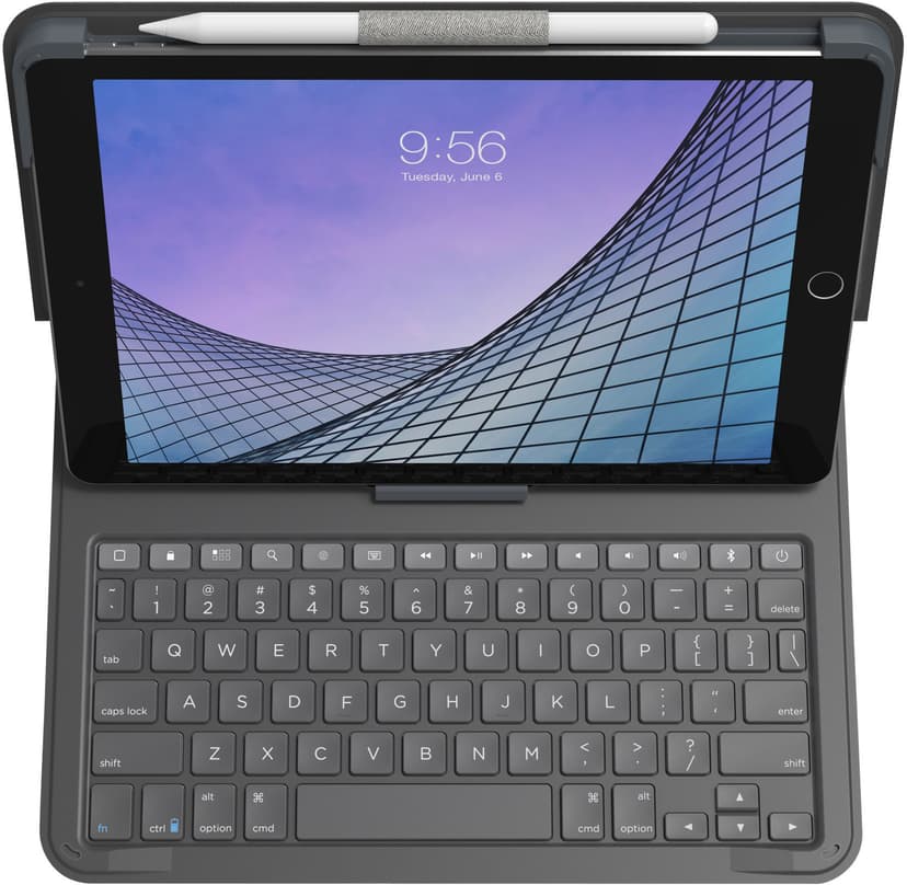 Zagg Messenger Folio 2 iPad 10.2" 7th gen, iPad 10.2" 8th gen, iPad 10.2" 9th gen Nordisk Charcoal