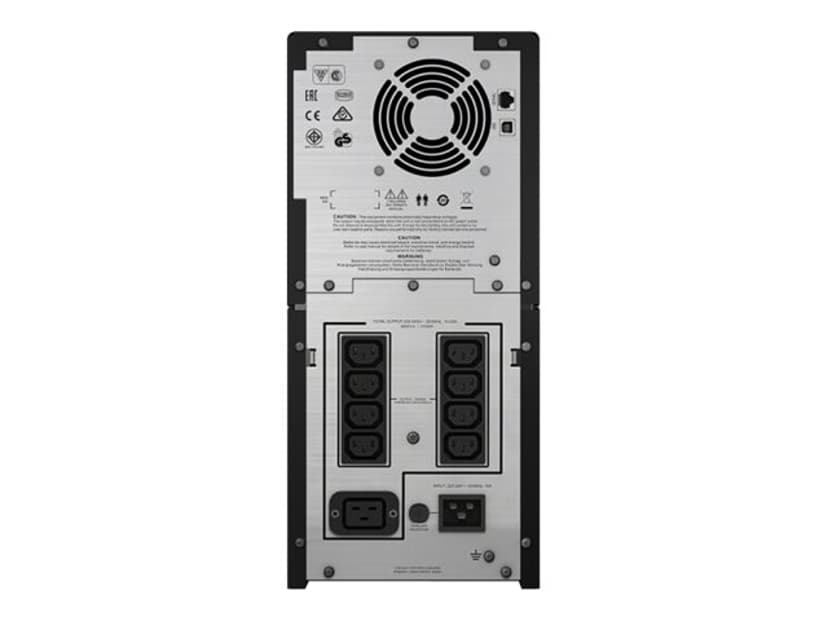 APC Smart-UPS SMC3000I, avbrottsfri strömförsörjning (UPS), 8 x C13, 1 x C19, USB, 3 000 VA