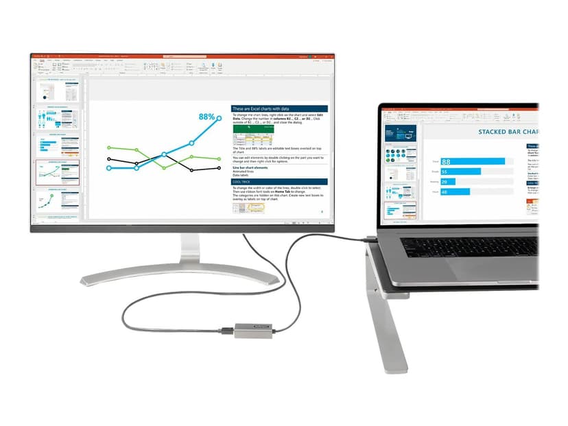 Startech StarTech.com USB C till Mini DisplayPort-adapter - 4K 60 Hz USB-C till mDP-dongel - USB Type-C till mDP-skärm - Videokonverterare - Fungerar med TB3 - 30 cm ansluten kabel - Uppgraderad version av CDP2MDP