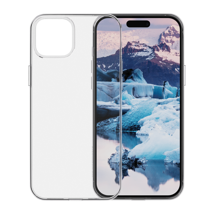 dbramante1928 Greenland, valmistettu 100% kierrätettystä muovista iPhone 15 Plus Läpinäkyvä