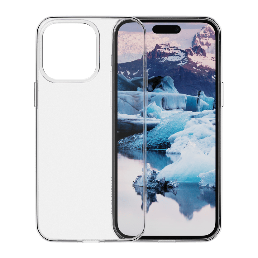 dbramante1928 Greenland 100 % resirkulert plast iPhone 15 Pro Gjennomsiktig