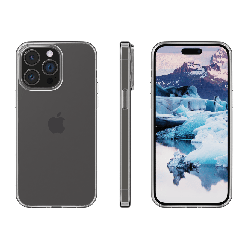 dbramante1928 Greenland 100 % resirkulert plast iPhone 15 Pro Gjennomsiktig