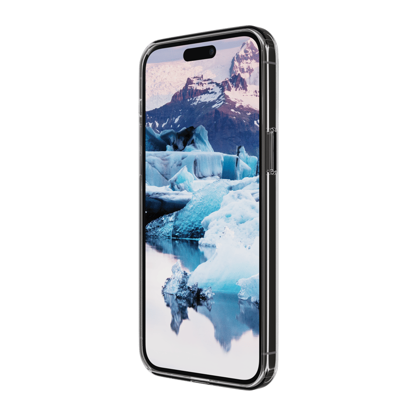 dbramante1928 Greenland 100 % resirkulert plast iPhone 15 Pro Gjennomsiktig