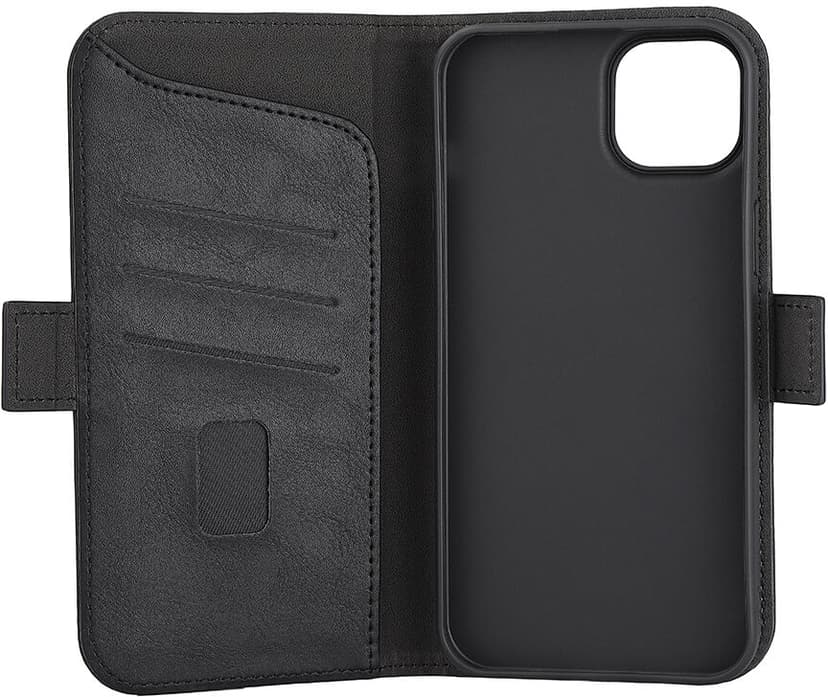 Gear Wallet Case iPhone 15 Plus Musta