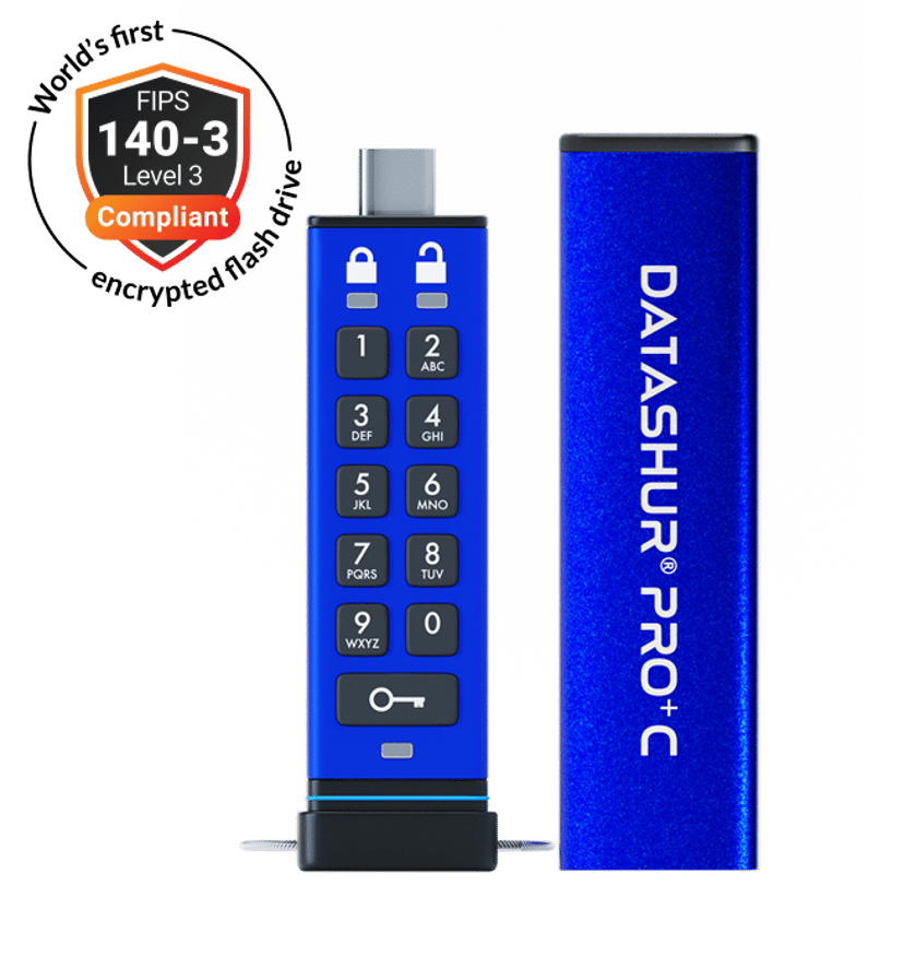 Istorage datAshur PRO+C 256GB USB-C Blauw
