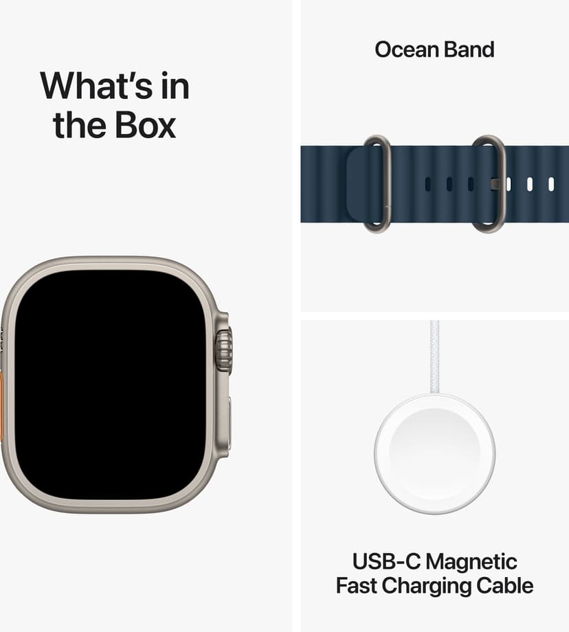 Apple Watch Ultra 2 GPS + Cellular 49mm Titanium Case with Blue Ocean Band Titan