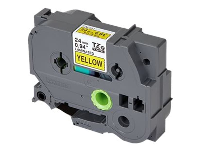 Brother Tape 24mm TZe-651 Musta/Keltainen