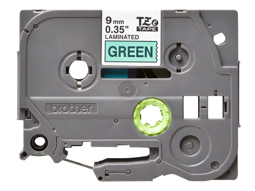 Brother Tape 9mm TZe-721 Svart/Grønn