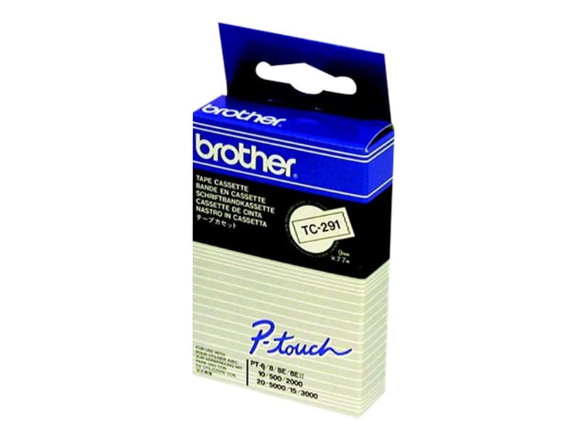 Brother Tape 24mm TZe-S651 Svart/Gul Ekstra Sterk