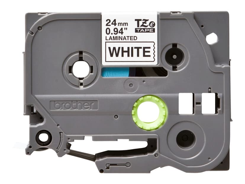 Brother Tape 24mm TZe-251 Svart/Hvit