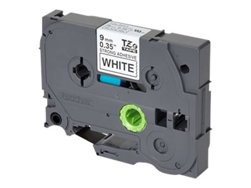 Brother Tape 9mm TZe-S221 Zwart/Wit Extra Sterk