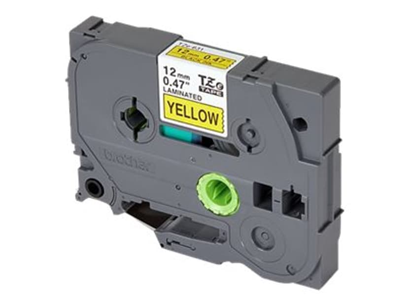 Brother Tape 12mm TZe-631 Svart/Gul